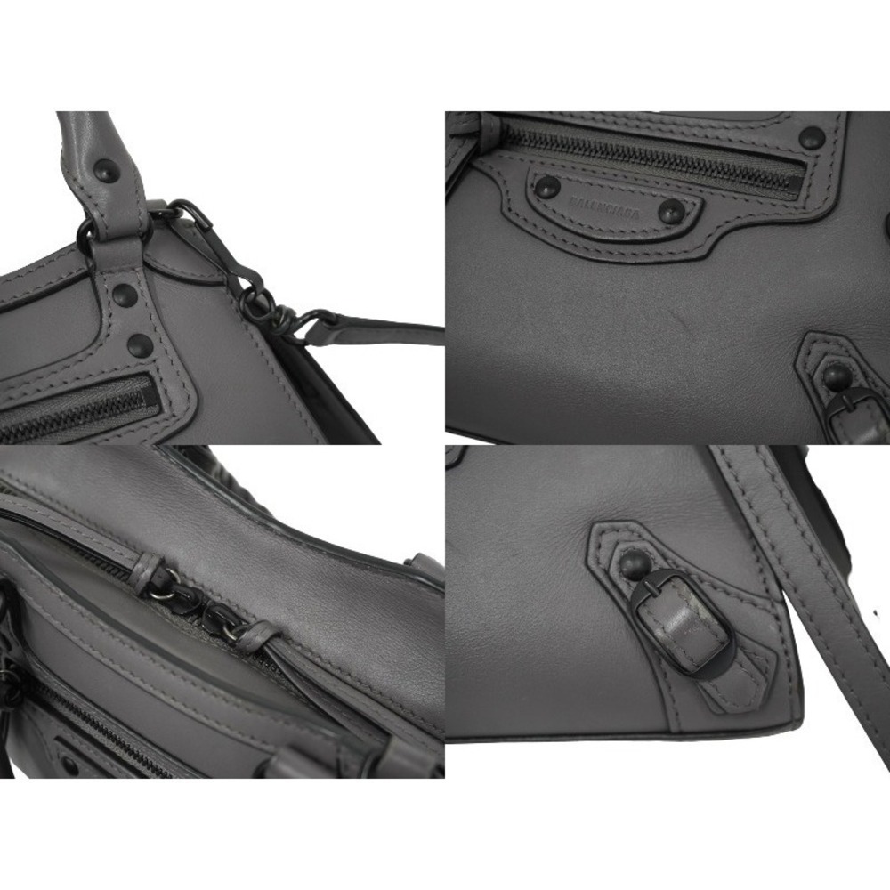 BALENCIAGA Neoclassic City Handbag Gray Leather Black Hardware - Picture 5 of 10